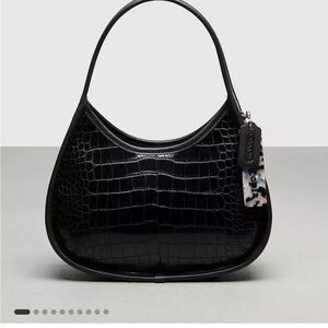 Black Croc-Embossed Coachtopia (by Coach) Ergo bag NWT